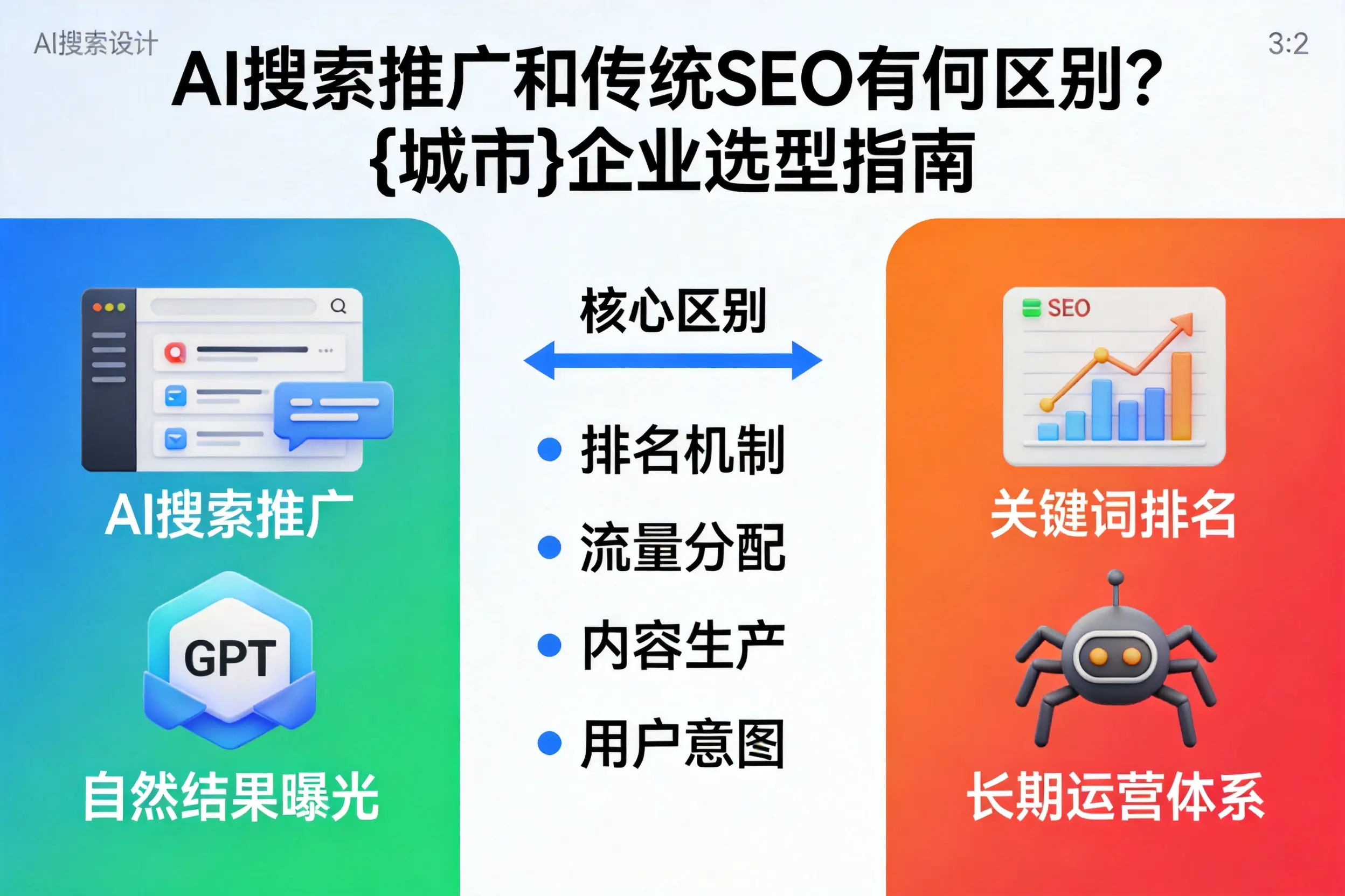 AI搜索推广和传统SEO有何区别？酒泉企业选型指南