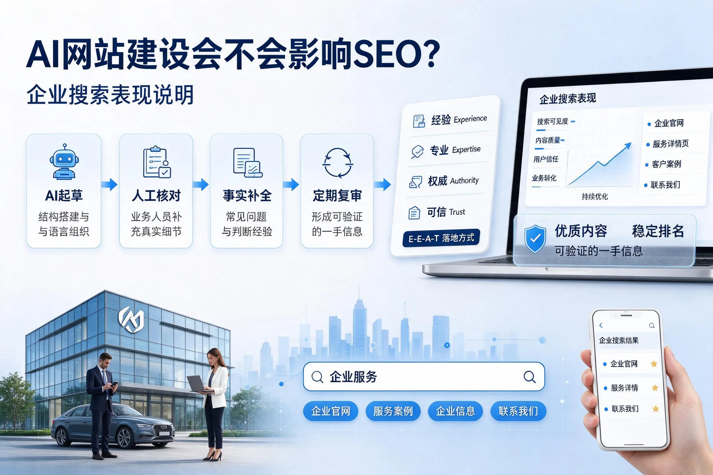 AI网站建设会不会影响SEO？酒泉企业搜索表现说明